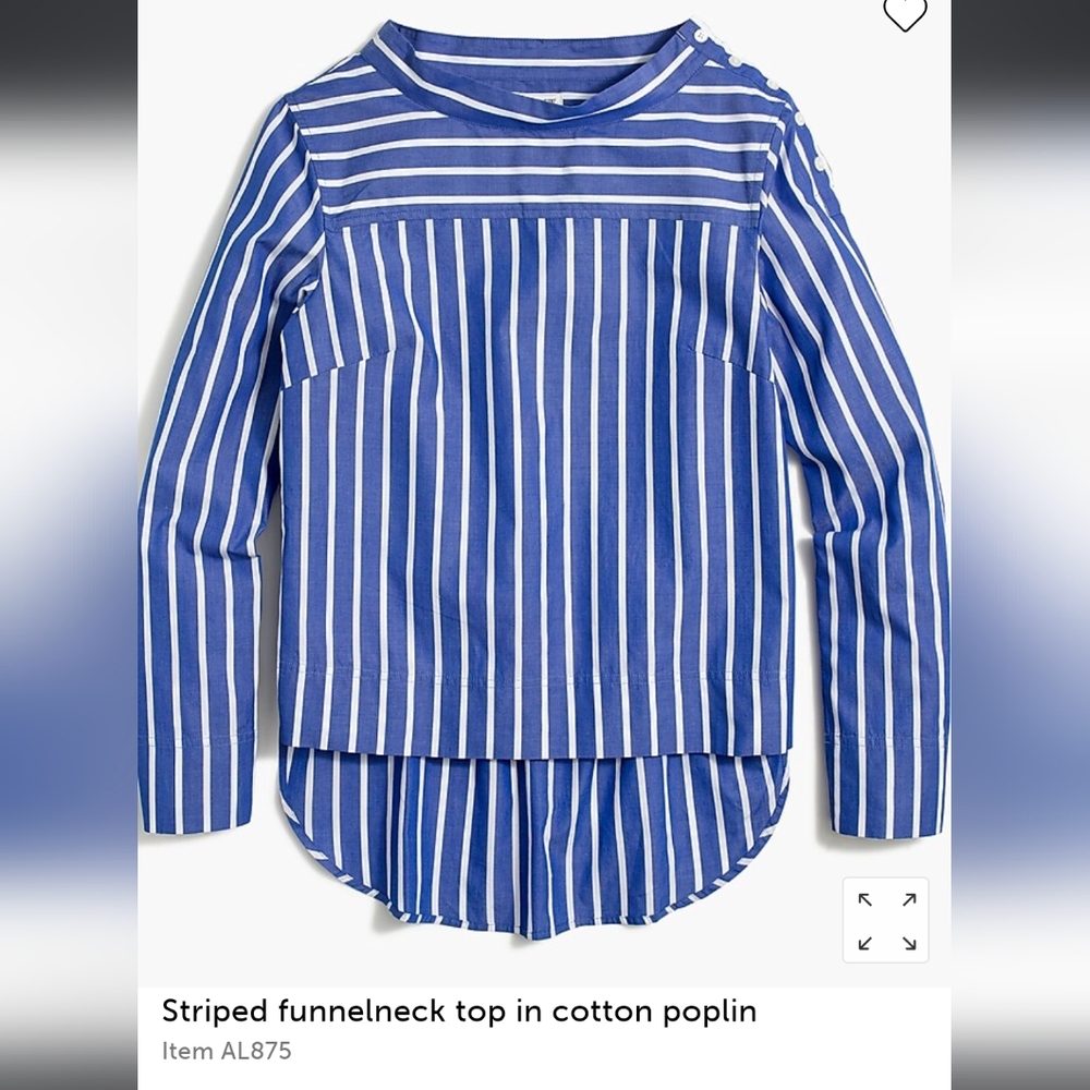 J Crew Factory Funnelneck Top